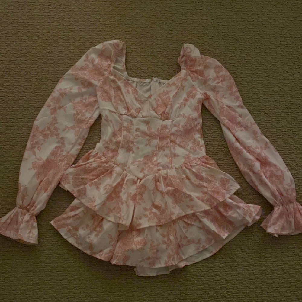 Ruffle corset dress